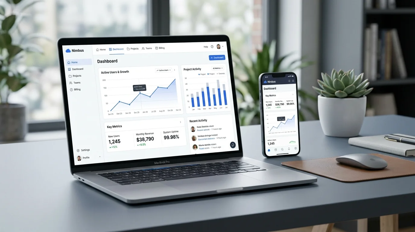 SaaS Platforms Next.js Application Interface