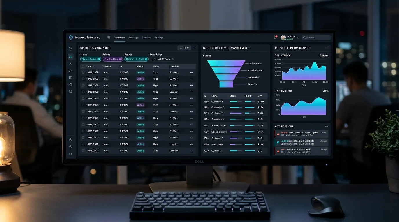 React Internal Tools and Enterprise Cockpit Dashboards