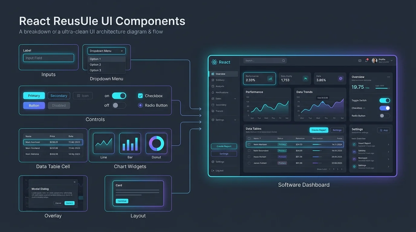 React Component System and Design Token Architecture - GrosioTech