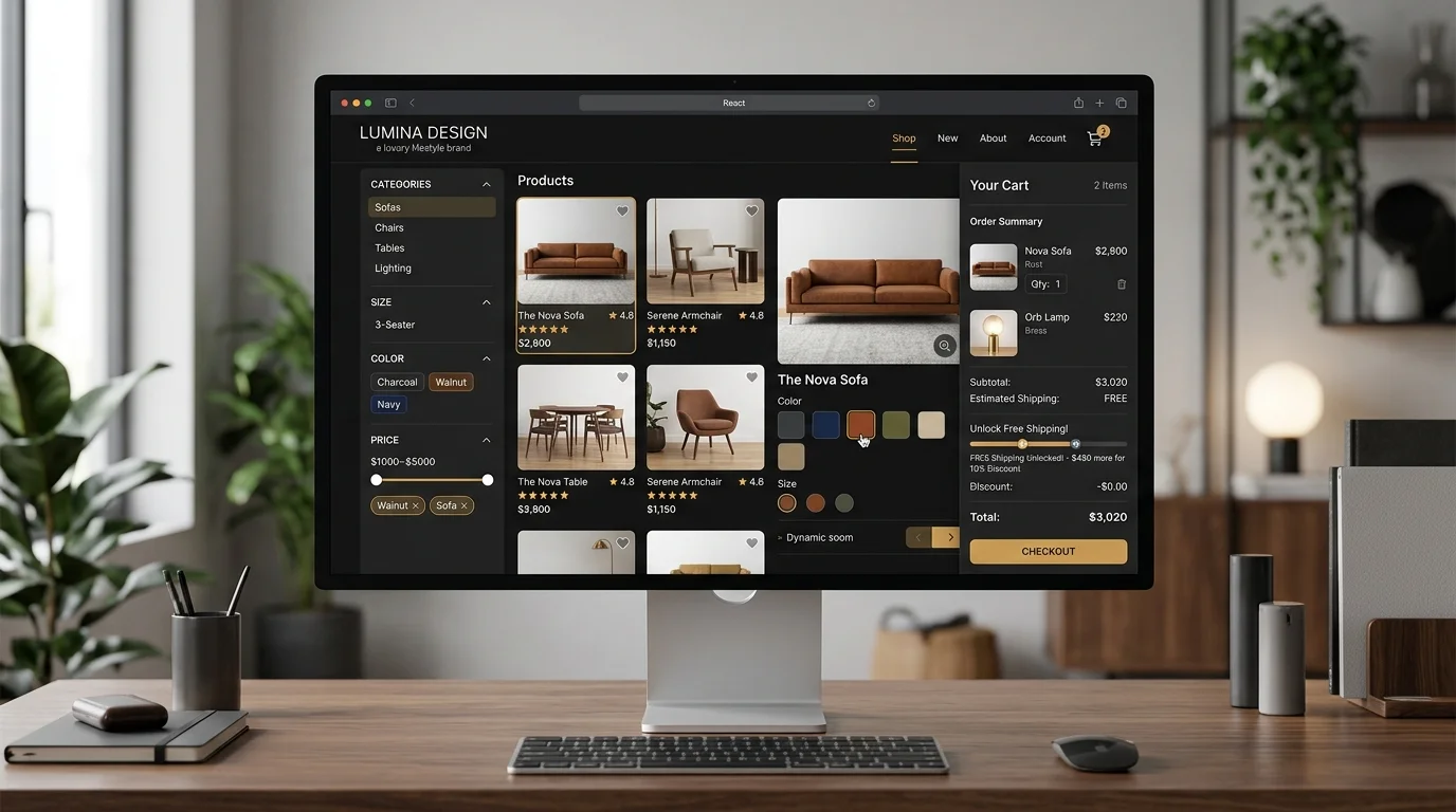 React for High-Converting Modern eCommerce - GrosioTech