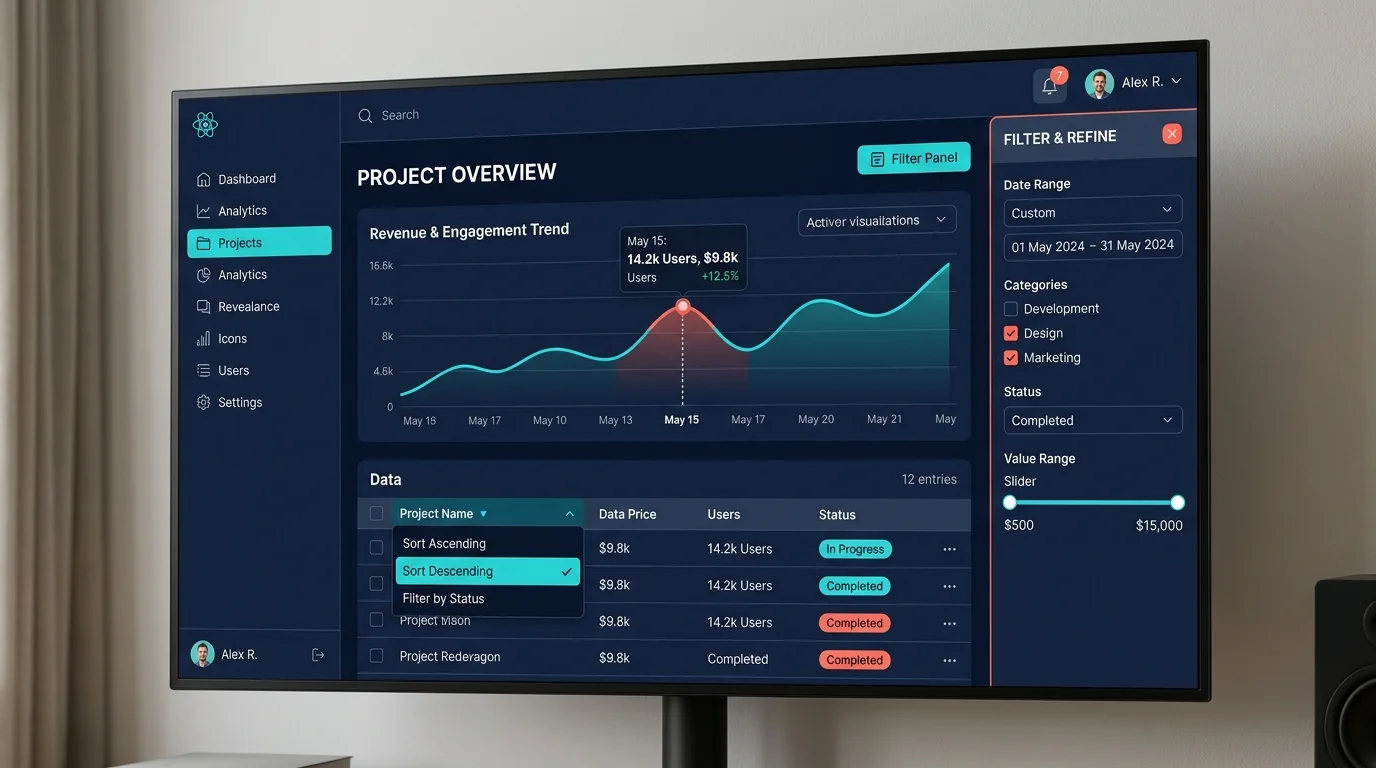 React Interactive UI Demonstration - Instant State Updates