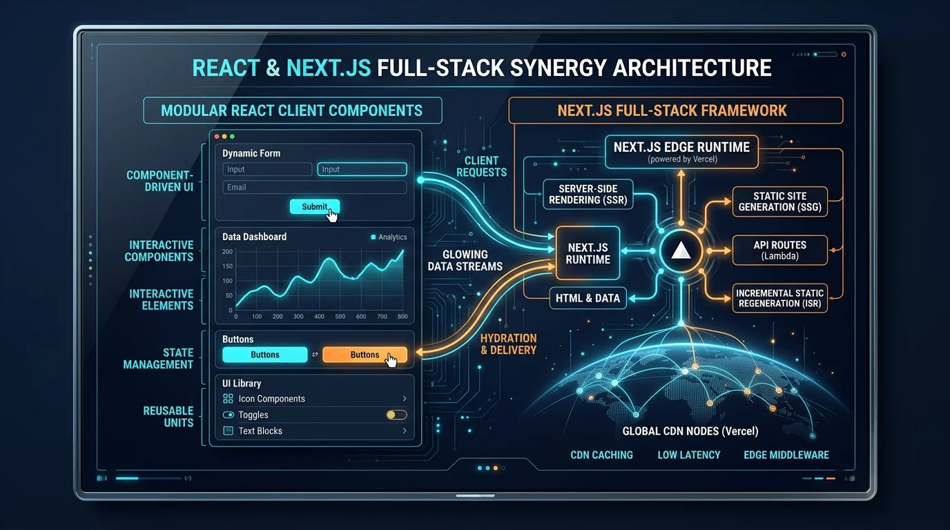React and Next.js Full-Stack Synergy Architecture - GrosioTech