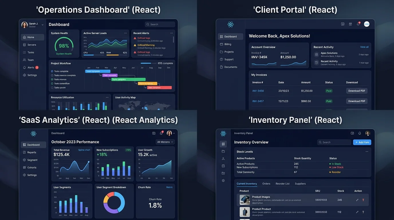 React Development for SaaS Platforms & Web Applications - GrosioTech