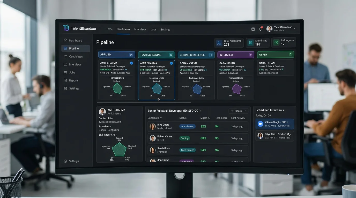 TalentBhandaar AI Recruitment Pipeline Portal