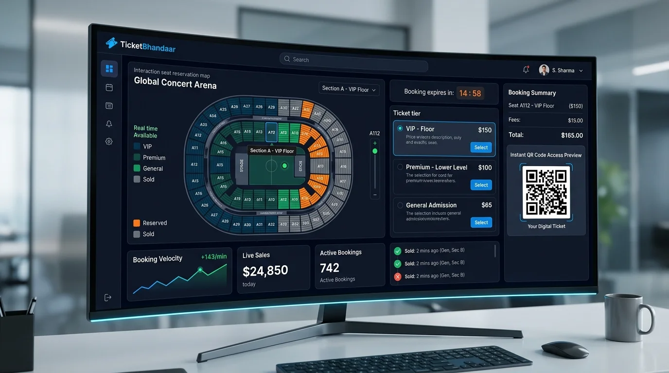 TicketBhandaar Interactive Event Seating Engine